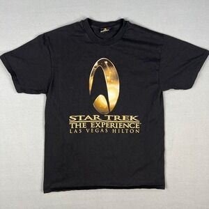 VTG Star Trek The Experience T‎ Shirt Fits Medium Hilton Hotel Las Vegas 90s USA